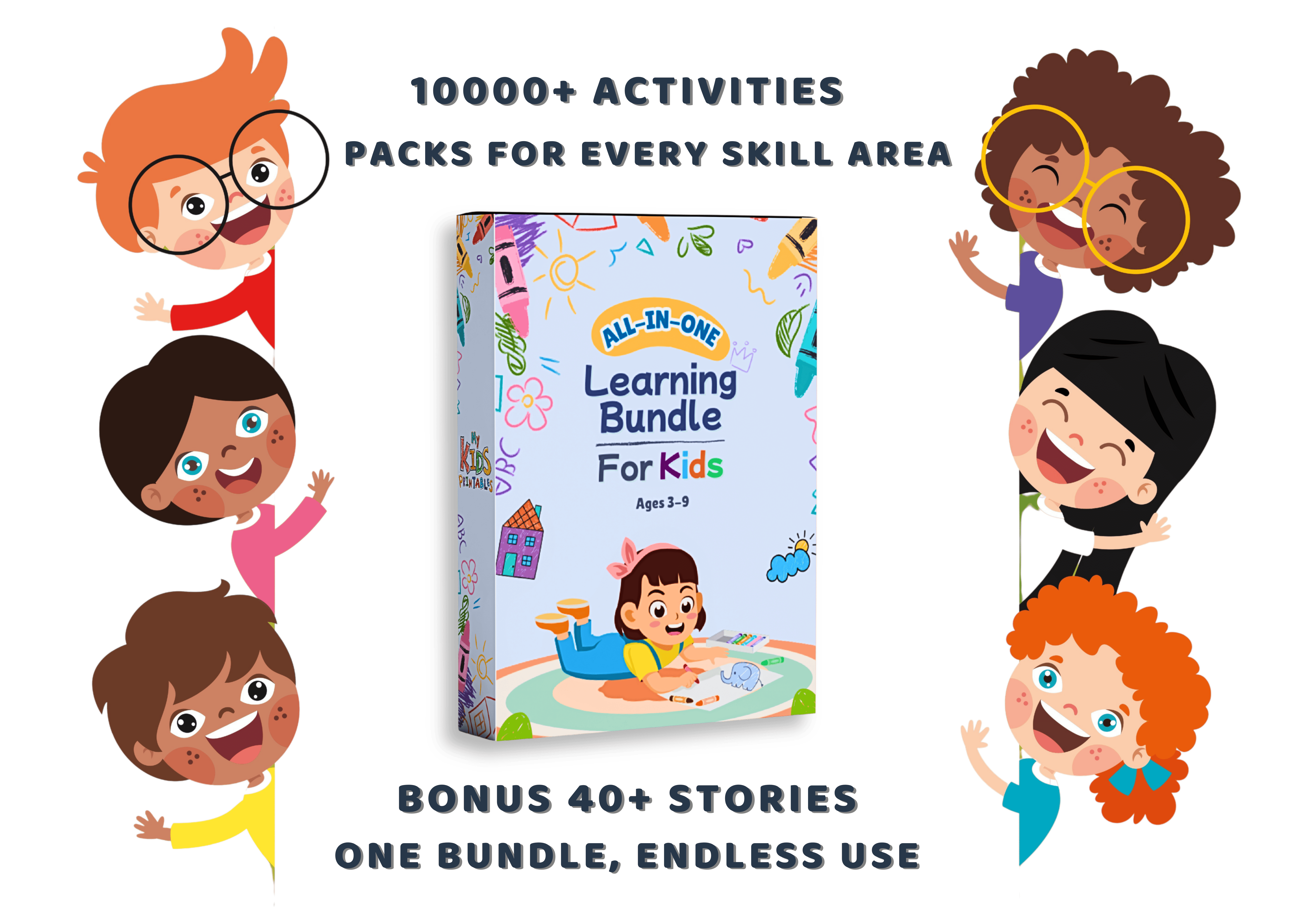All - In - One Learning Bundle for Kids (Ages 3–9) - My Kids Printables